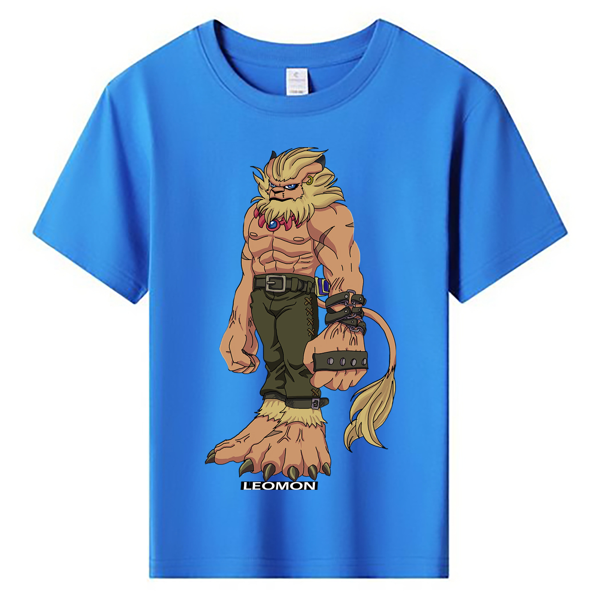 （画像用） Digimon デジタルモンスター/デジモン 綿100％キッズTシャツ（フロントプリント）